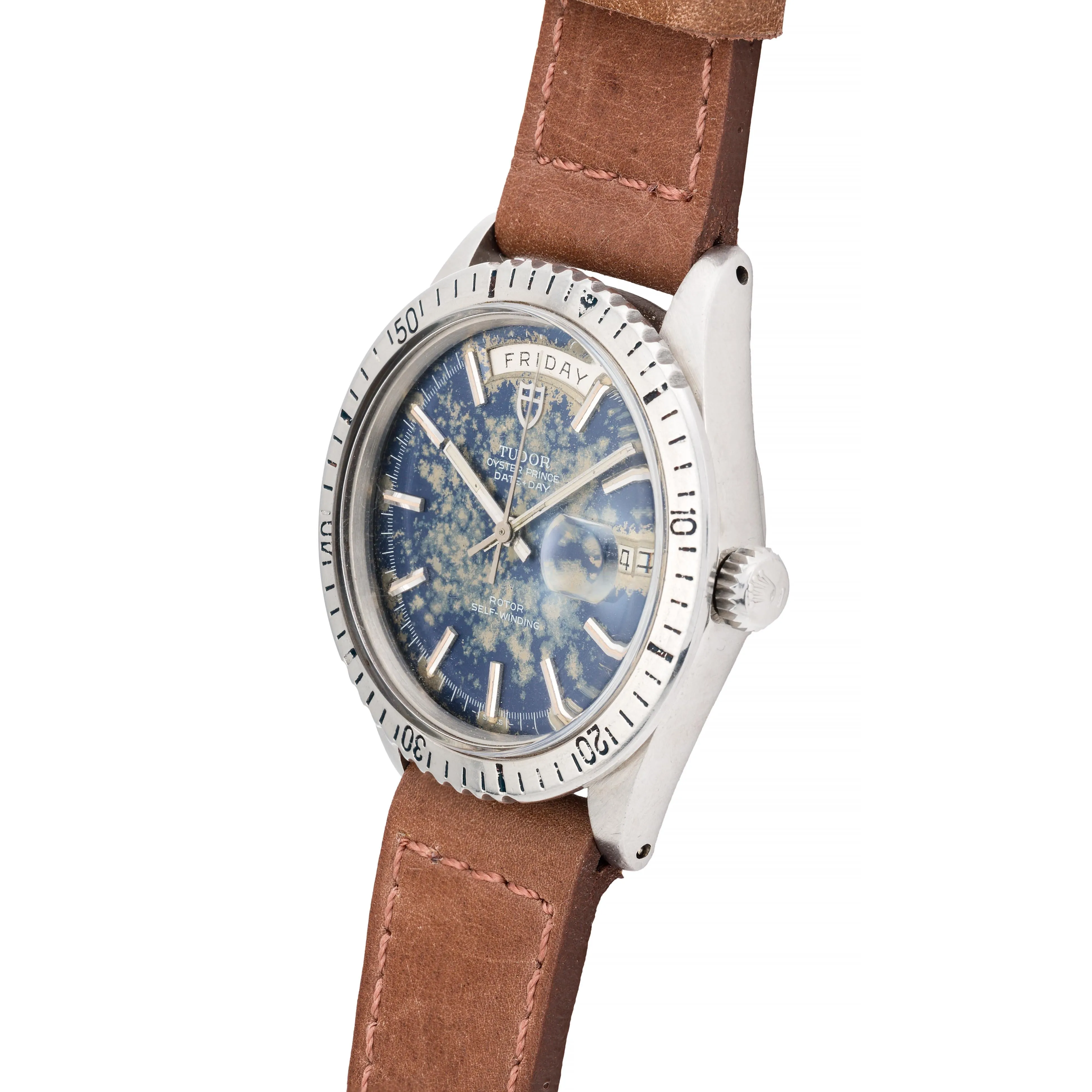 Tudor Day Date 7020/0 Incredible Patina Vintage Mens 39mm Wrist Watch