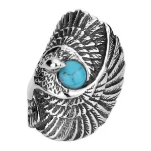 Turquoise Eagle Wings Ring