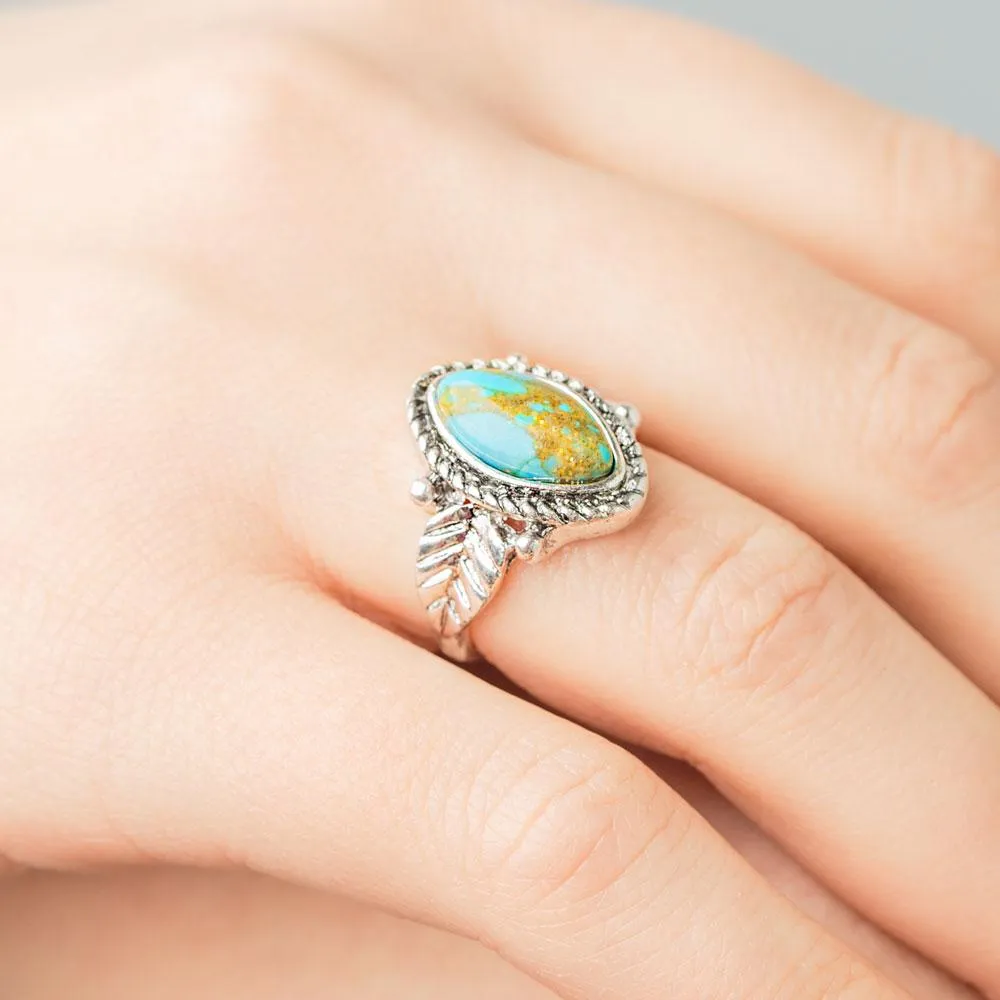 Turquoise Flora Ring