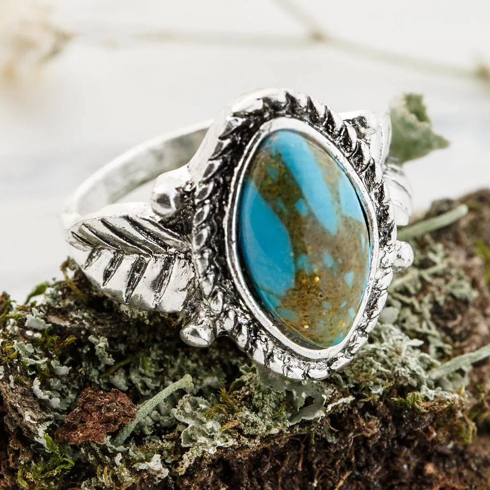 Turquoise Flora Ring