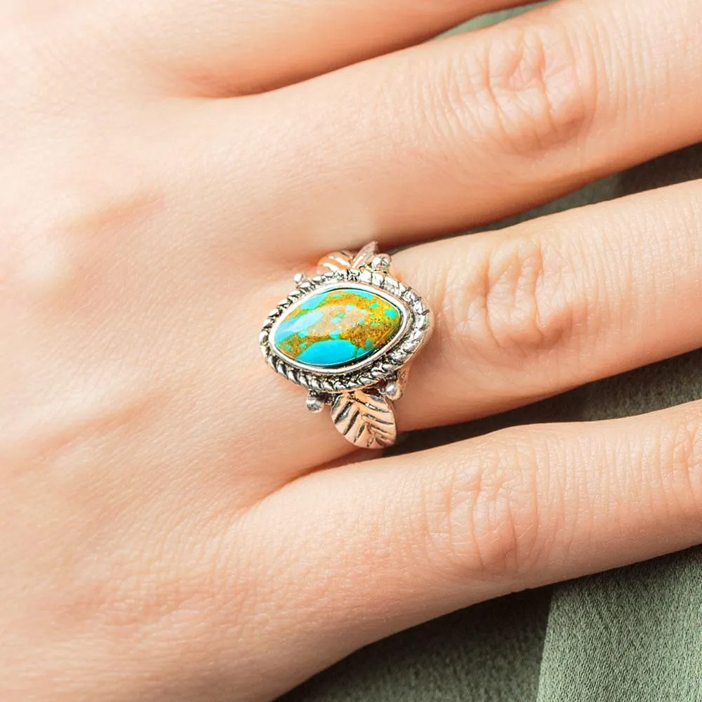 Turquoise Flora Ring