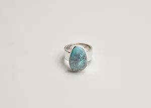 Turquoise Hammered Ring