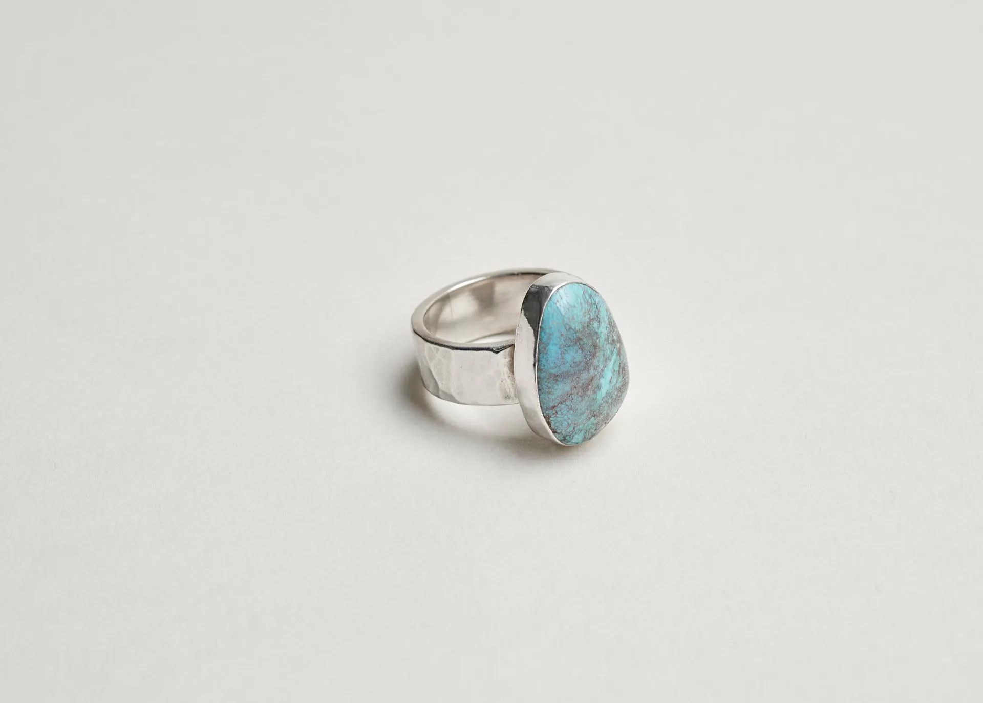 Turquoise Hammered Ring
