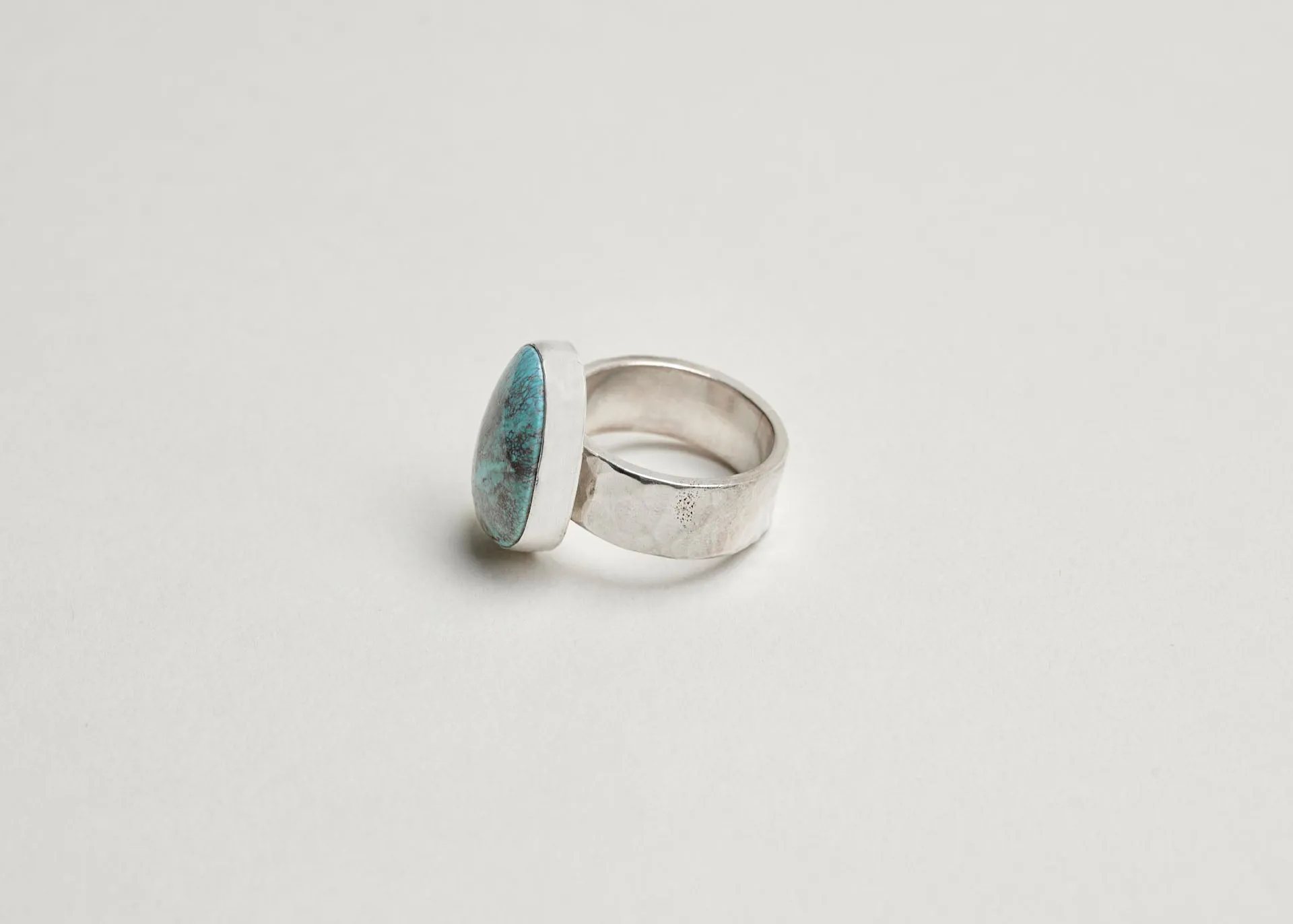 Turquoise Hammered Ring