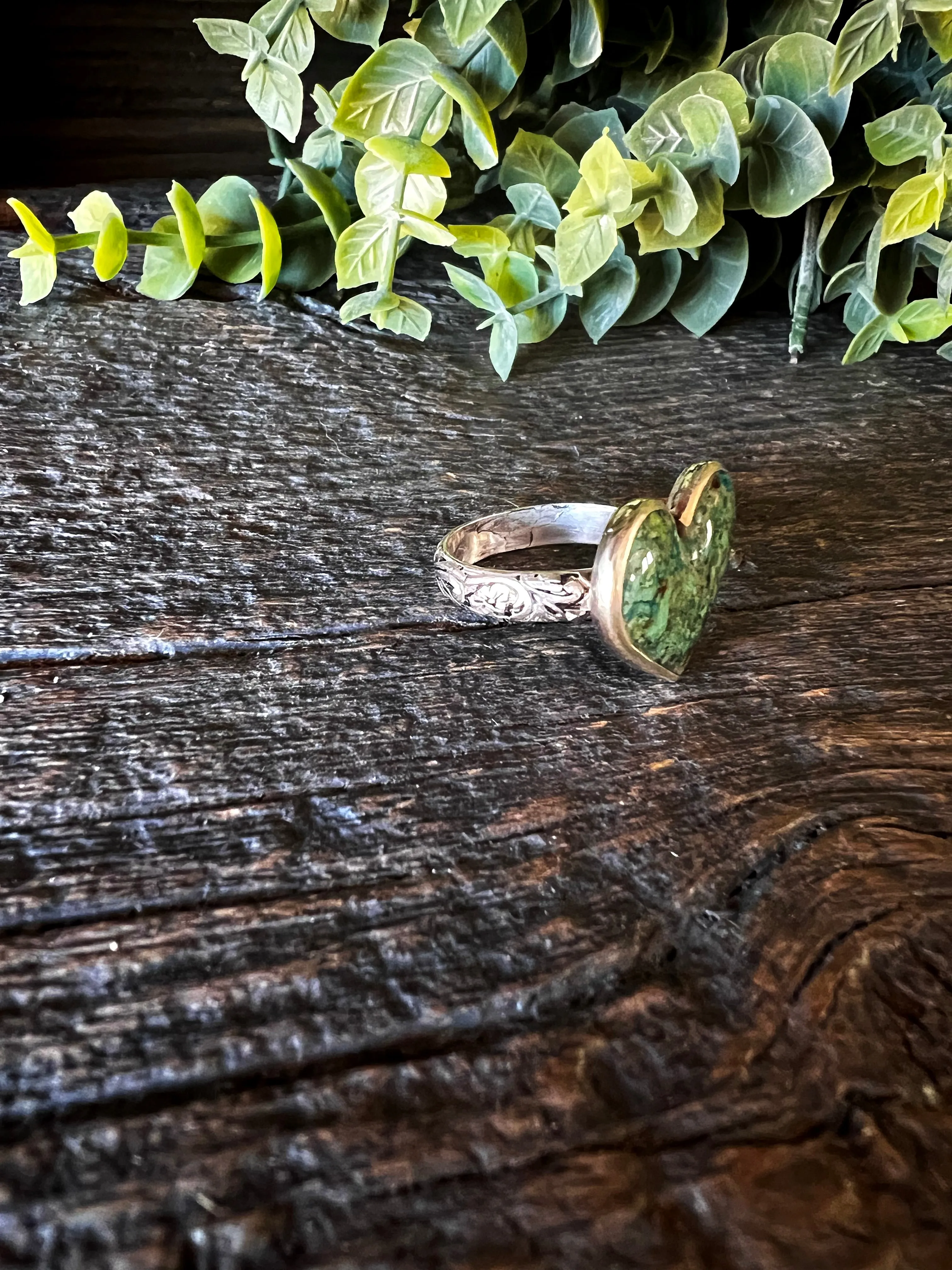 Turquoise Heart Inlay