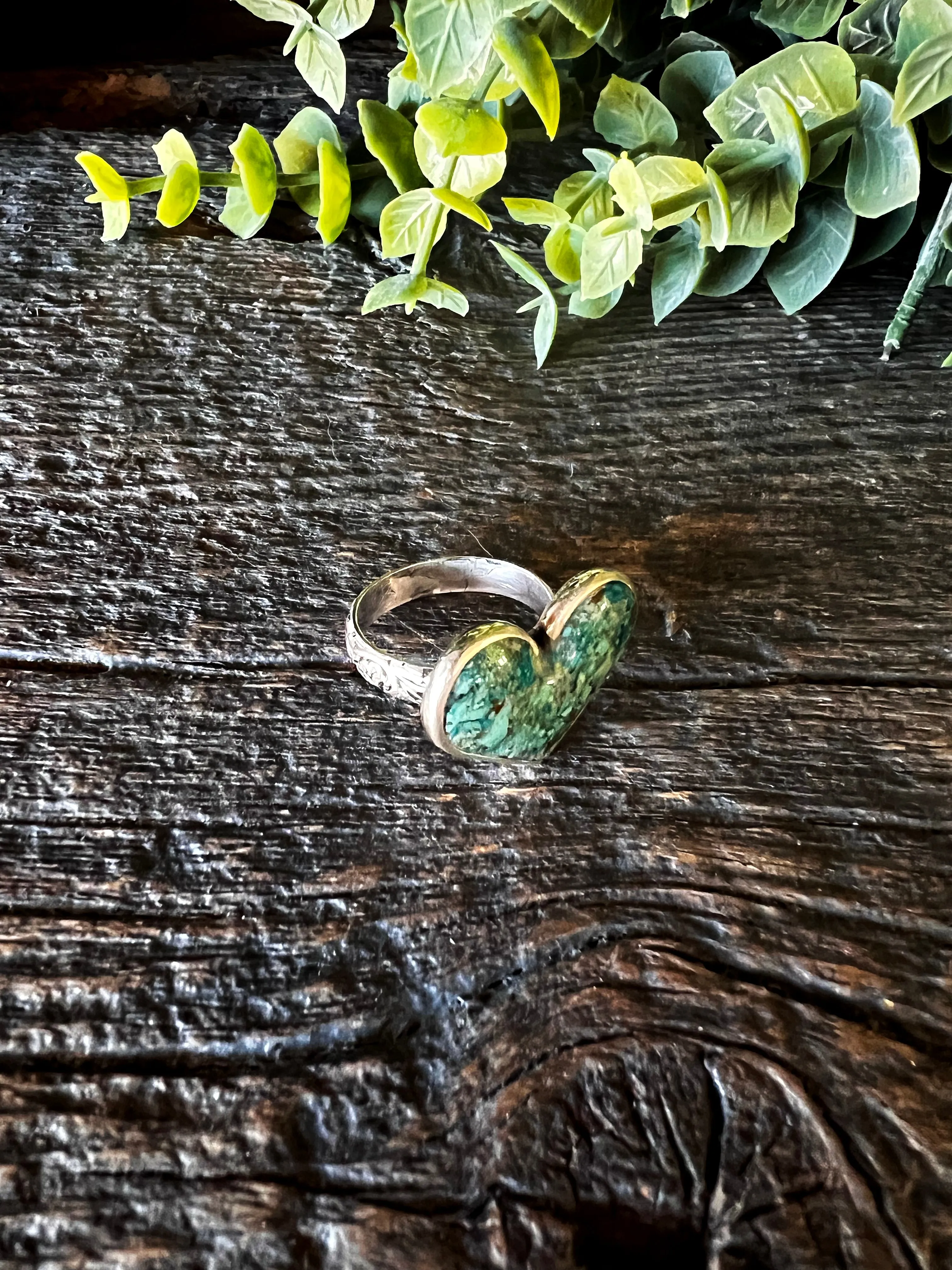 Turquoise Heart Inlay