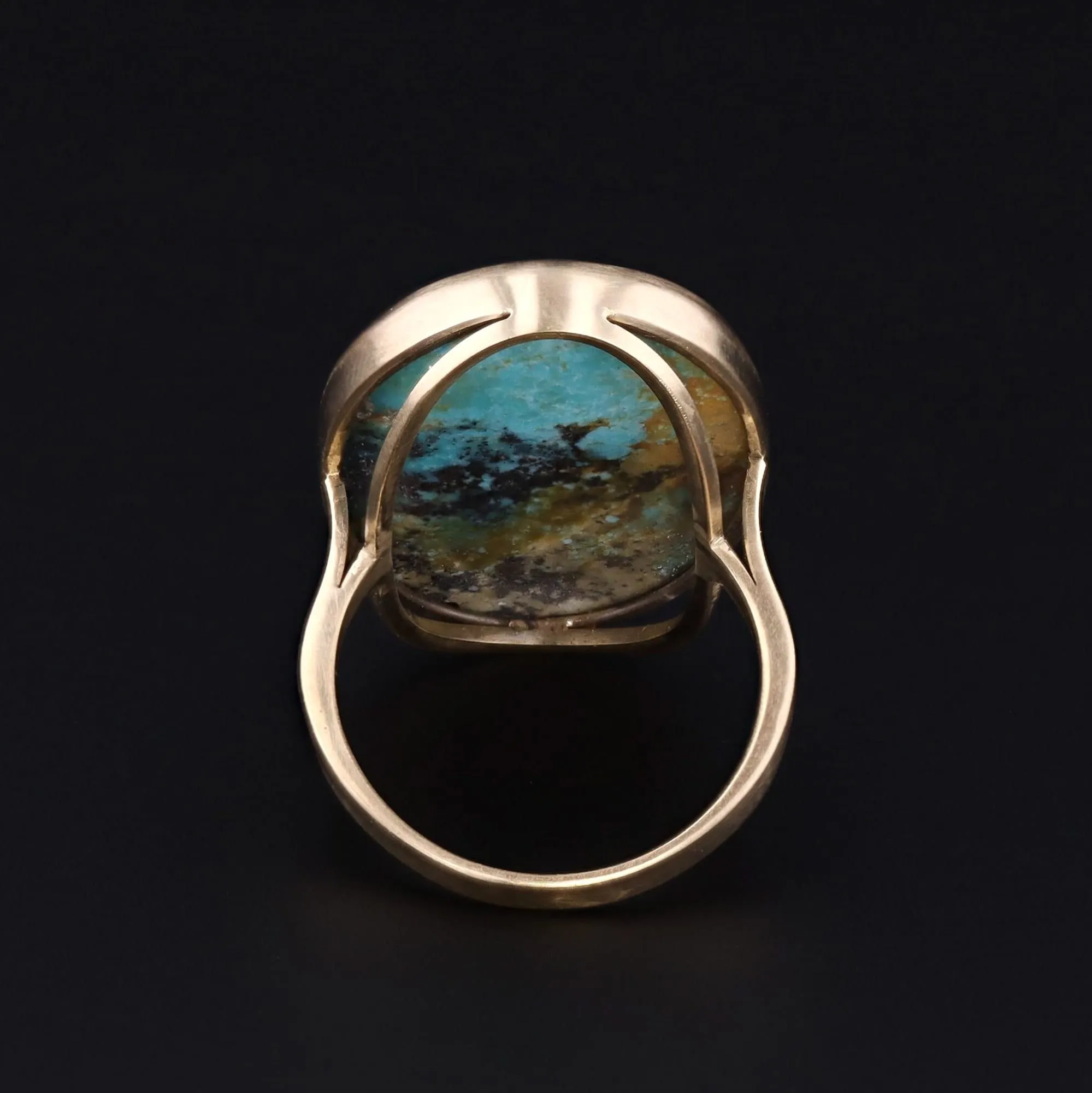 Turquoise Statement Ring | 14k Gold Ring
