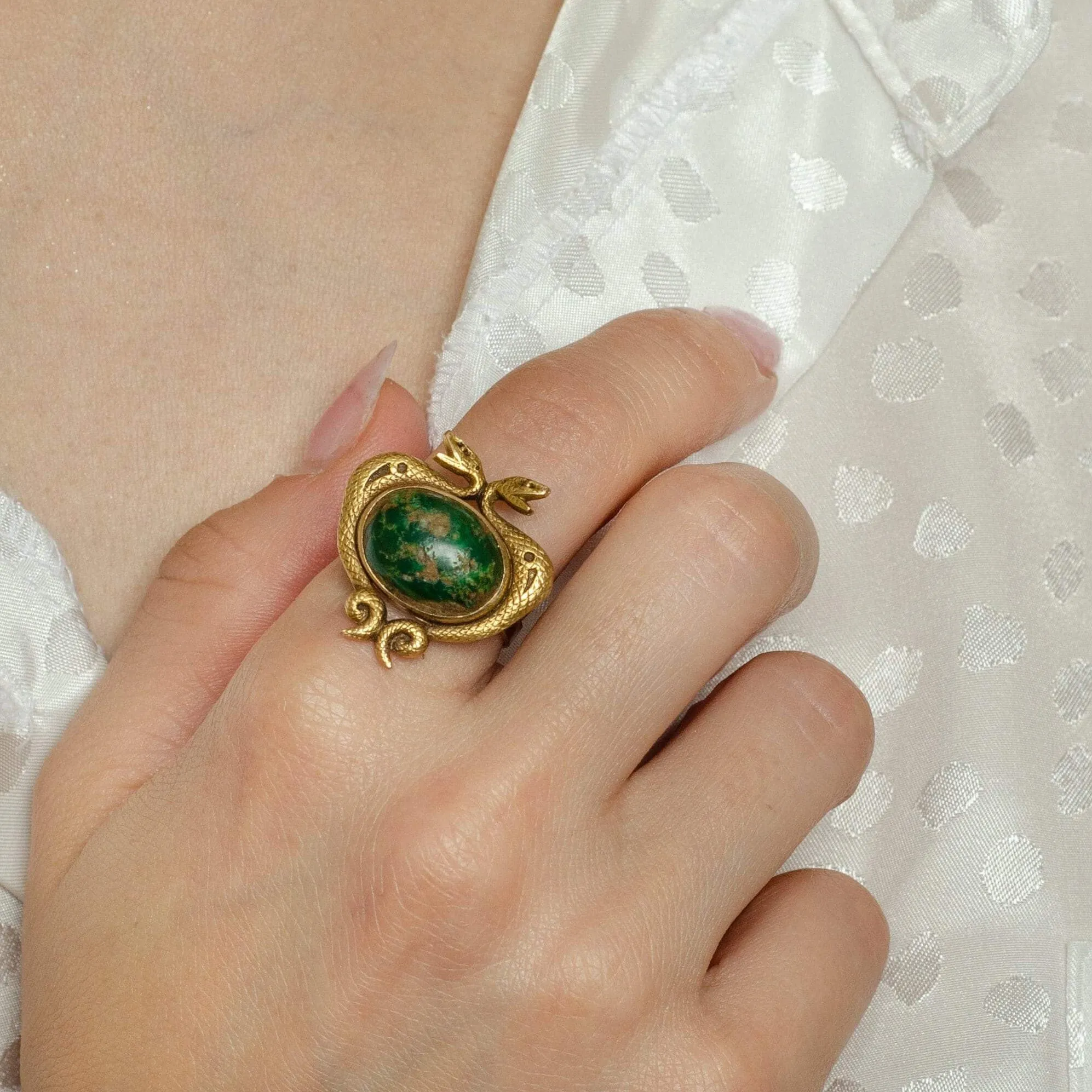 Turquoise Statement Ring | 14k Gold Ring