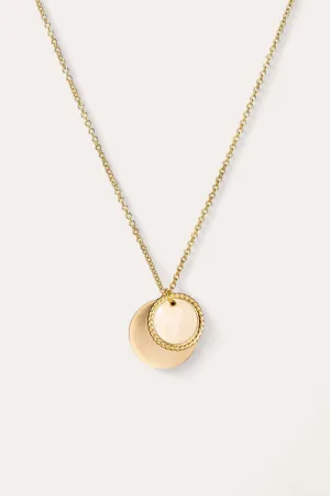 Twin Coin Necklace (Gold)