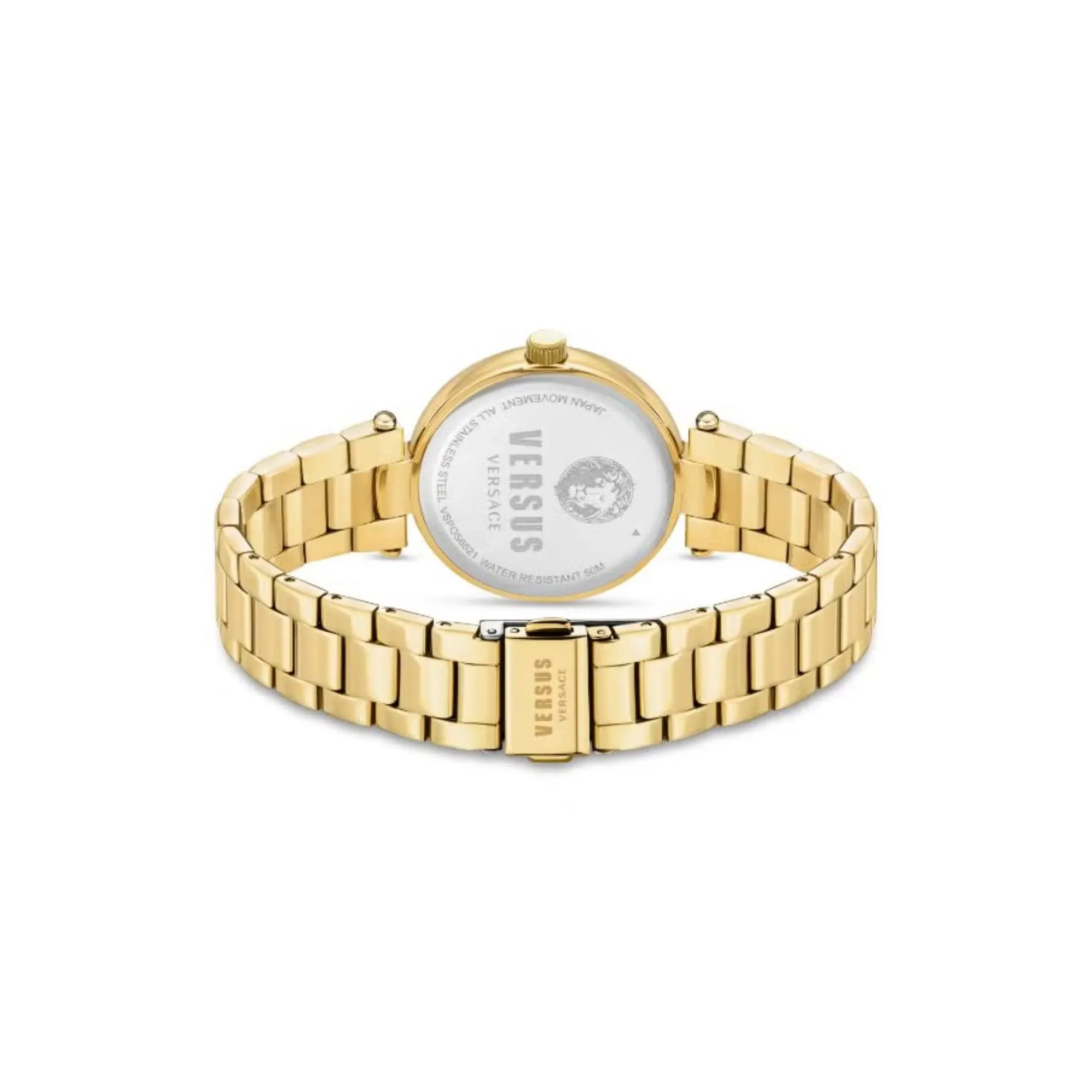 Versus Sertie Ladies Champagne Dial Gold Tone Stainless Steel Bracelet Watch
