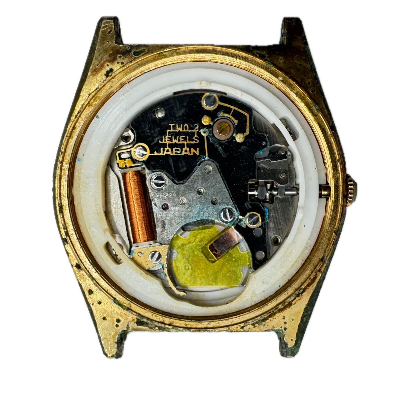 Vintage 33.5mm Seiko 6923-7039 SQ Railroad Approved Men's Quartz Wristwatch