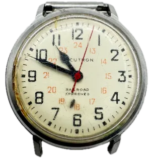 Vintage 35.5mm 1971 Accutron Railroad Approved Men's Tuning Fork Wristwatch USA