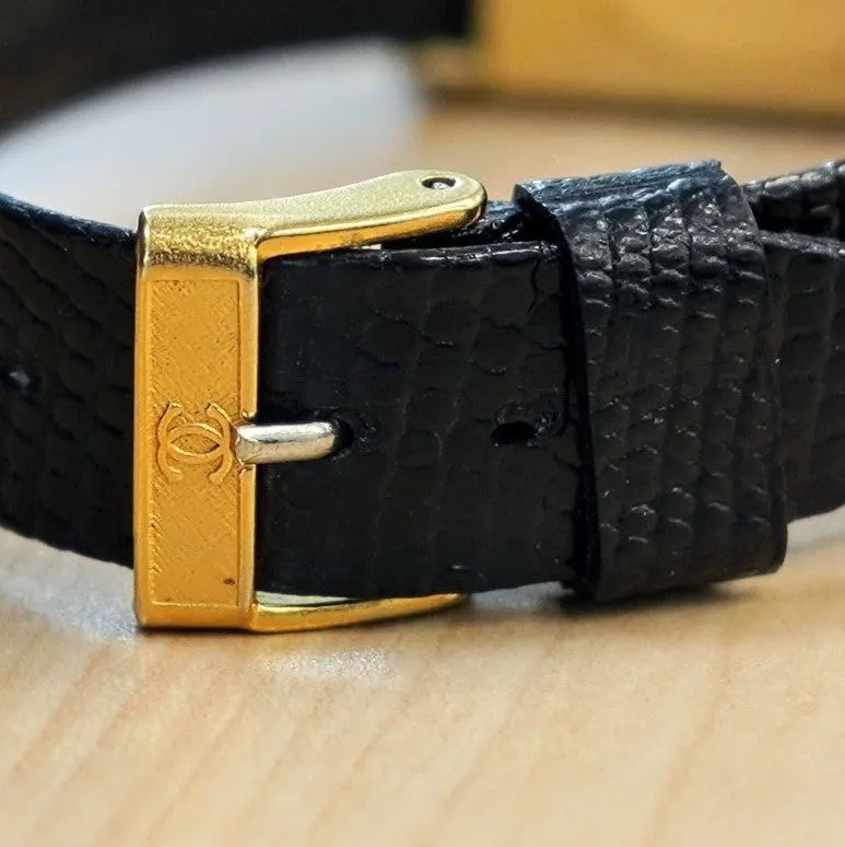 Vintage CARTIER Must de Cartier Watch 17 Jewels Tank Case & Tiger Eye Dial Wristwatch