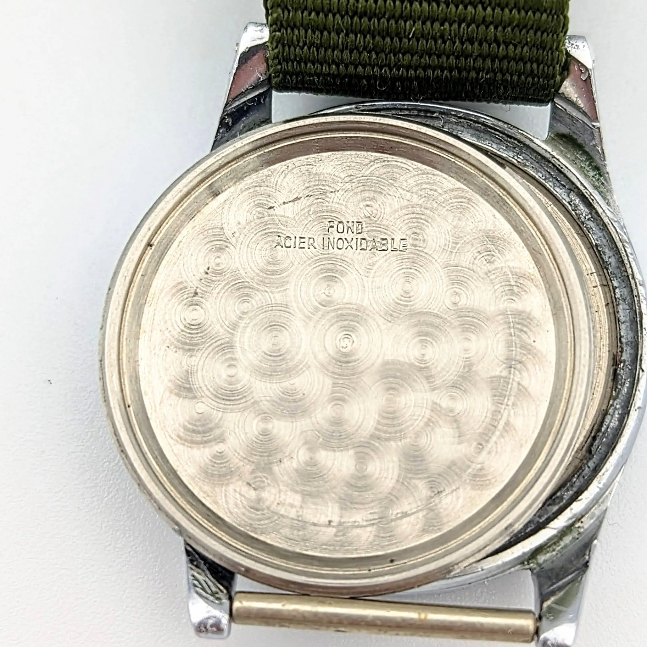 Vintage OLMA Wristwatch 1940s Military-Style Waterproof 24-hour Dial 15J Watch