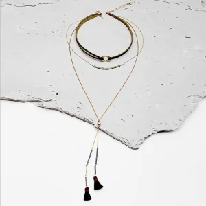 Vintage Retro Tassel Pendant Necklace