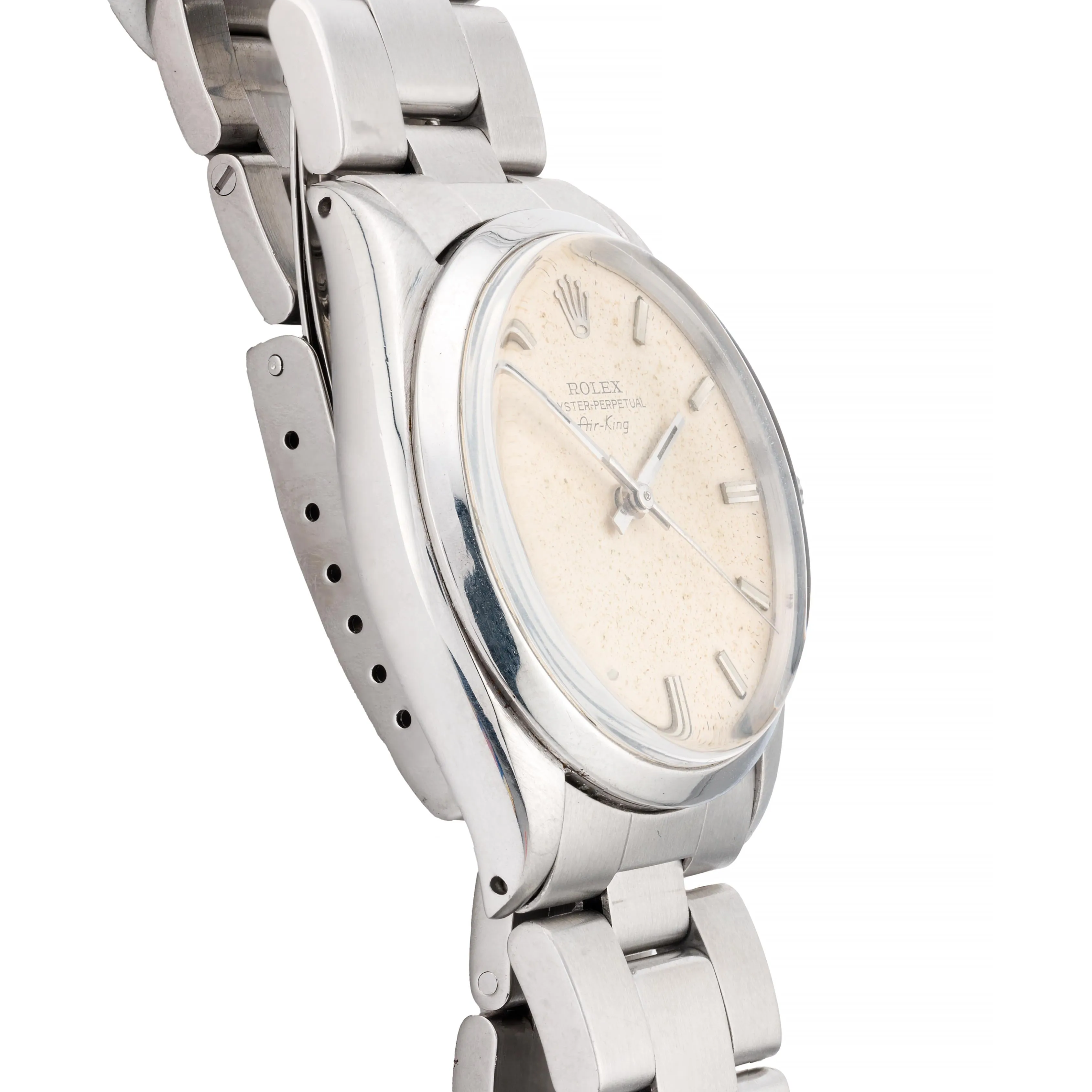 Vintage Rolex Tropical Dial Air King Reference 5500 in Stainless Steel