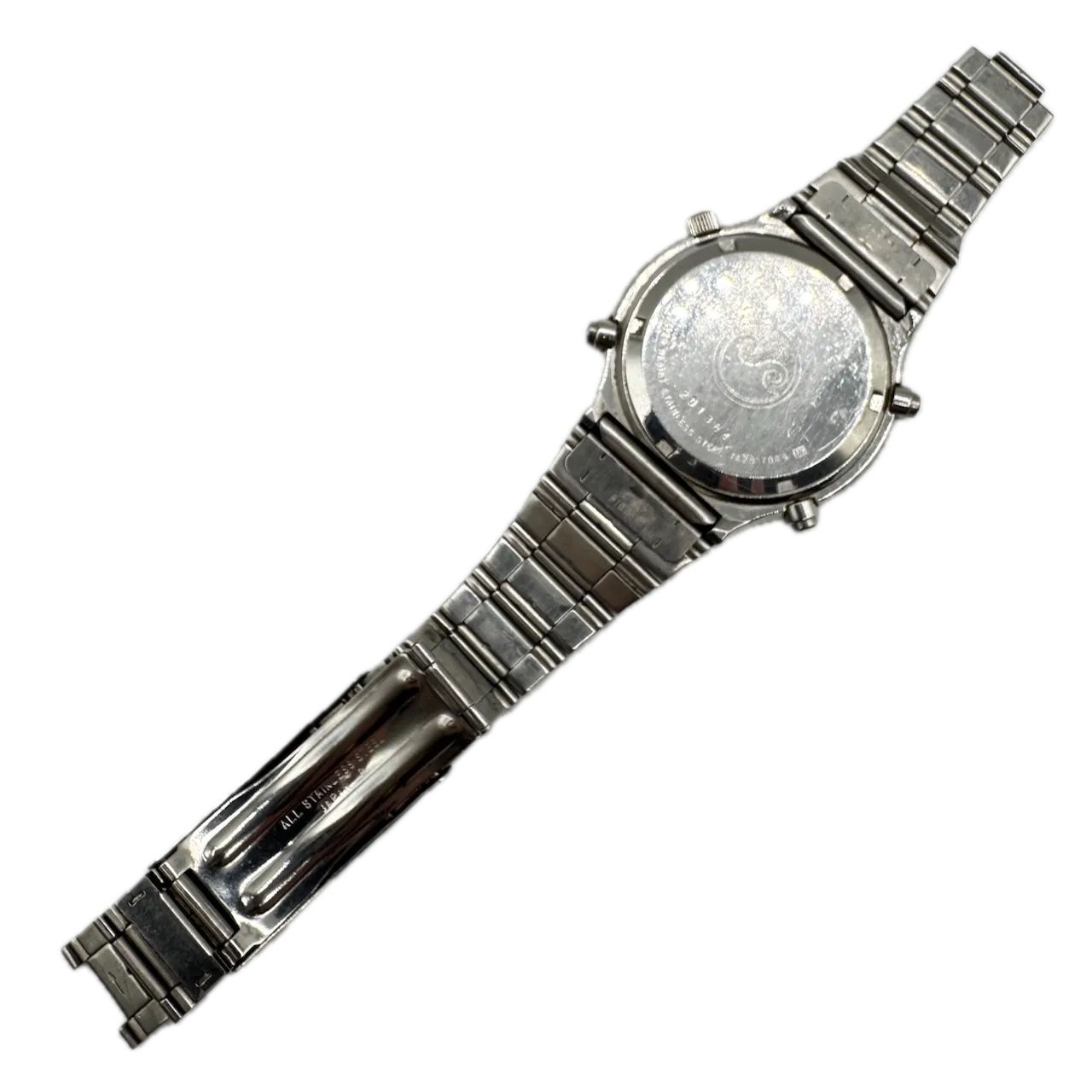 Vintage Seiko 7A28-7049 Sports 100 Men's Quartz Chronograph Wristwatch Steel