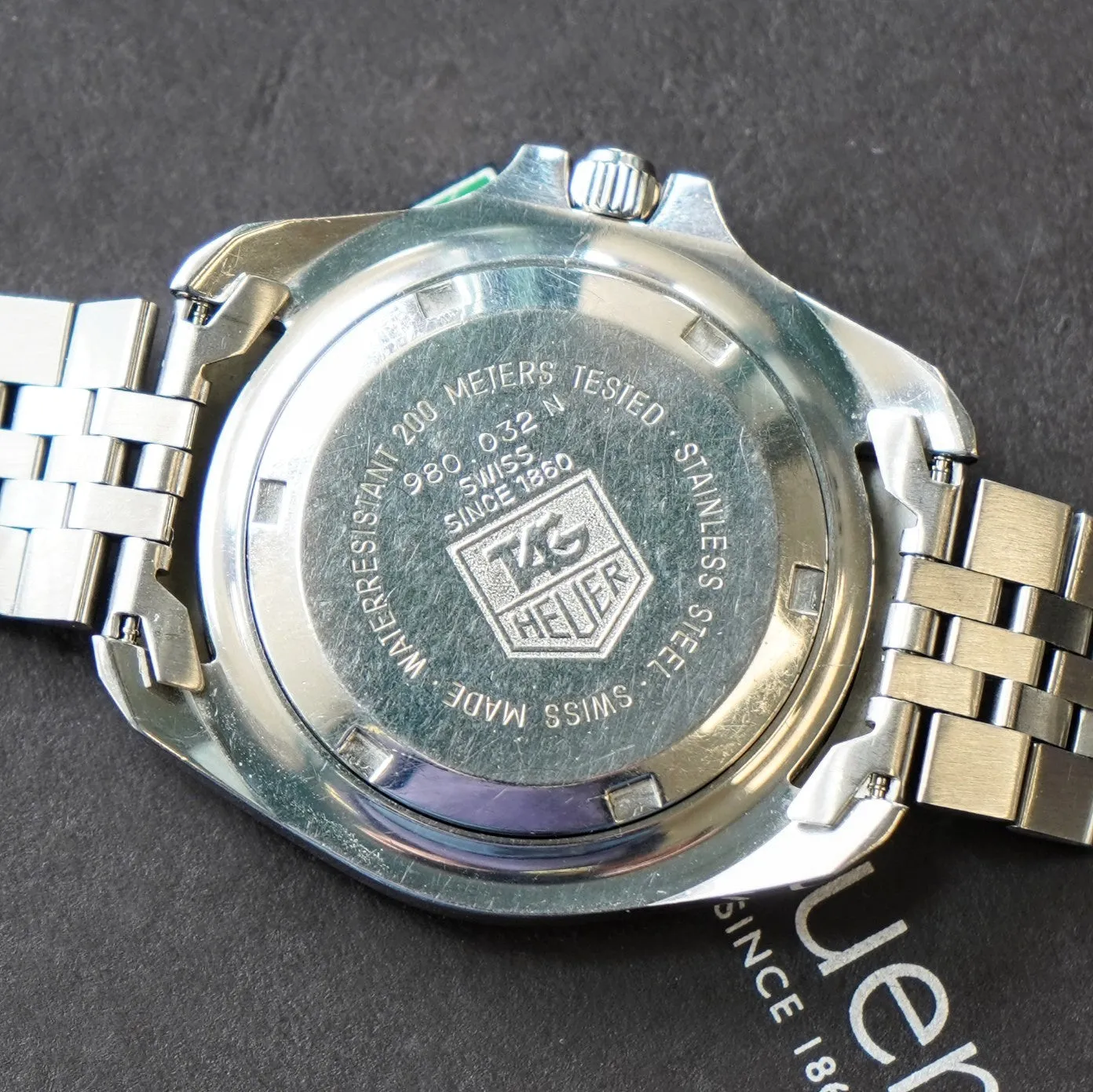 Vintage TAG HUER 1000 Night Diver Watch 42mm 980.032N Jumbo Lume Dial - Original Bracelet - Double Box!