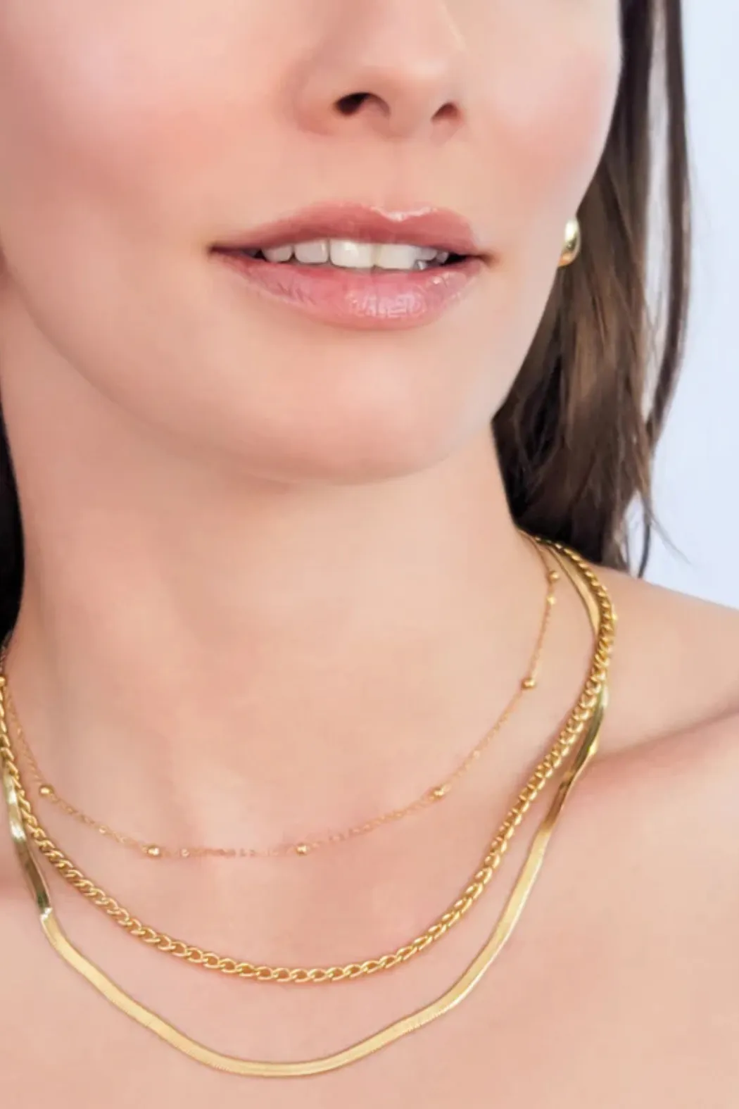 Water Resistant Layered Necklace
