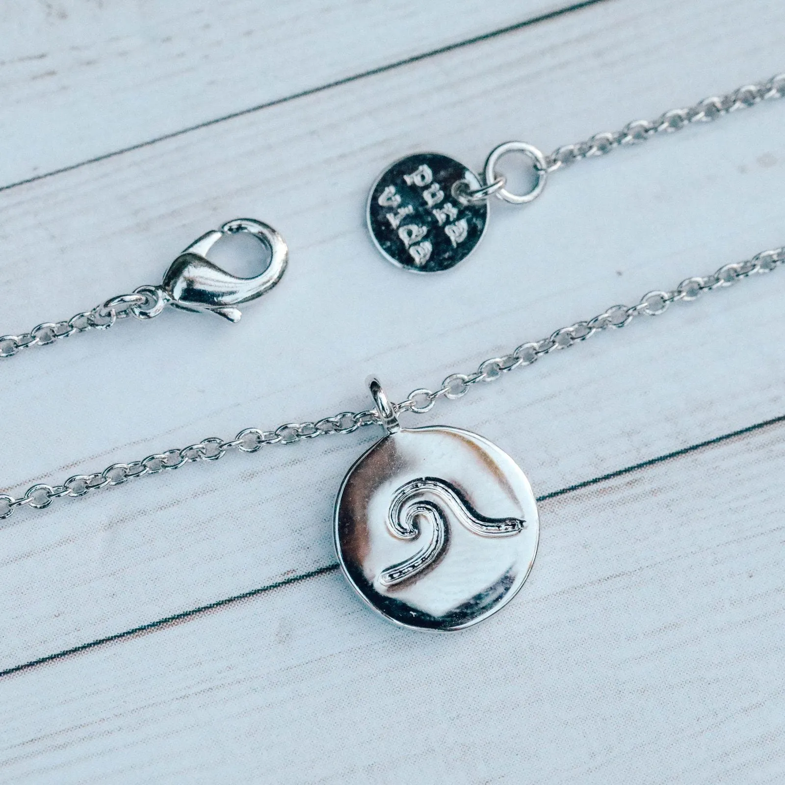 Wave Coin Necklace