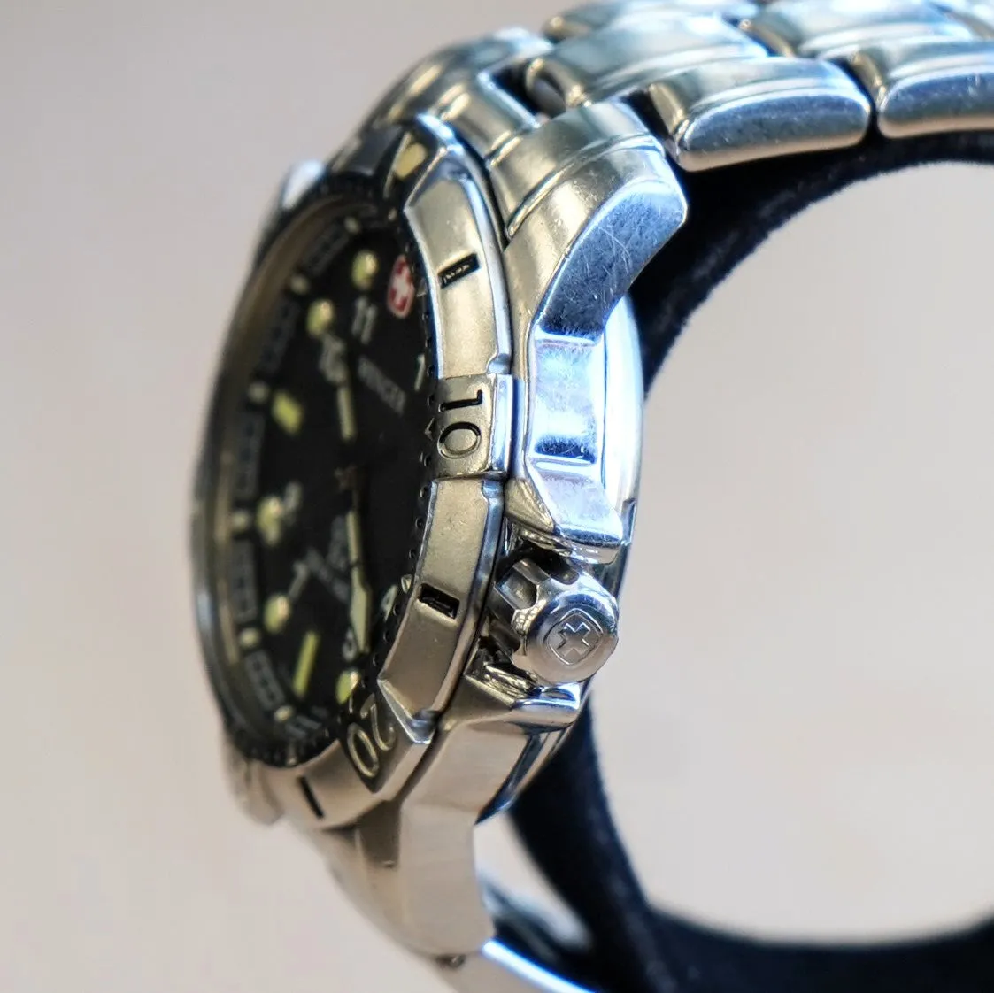WENGER GST SEA Diver Watch 200M / 660FT Date ALL S.S. Quartz Wristwatch - 259.0419 - Ref. 78529