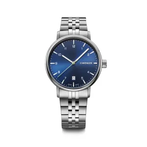 Wenger Urban Classic  40 Blue Dial Bracelet Men's Watch