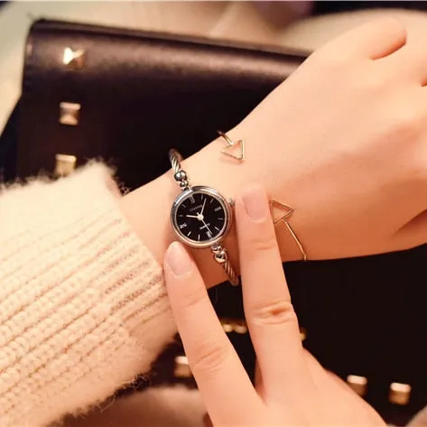 Women's Round Dial Bangle Bracelet Watches