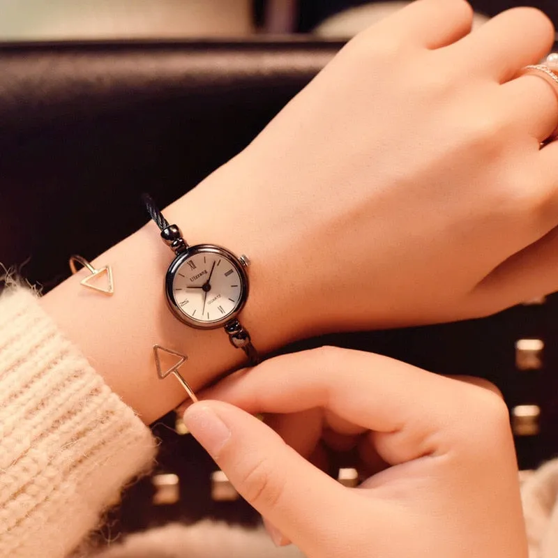 Women's Round Dial Bangle Bracelet Watches