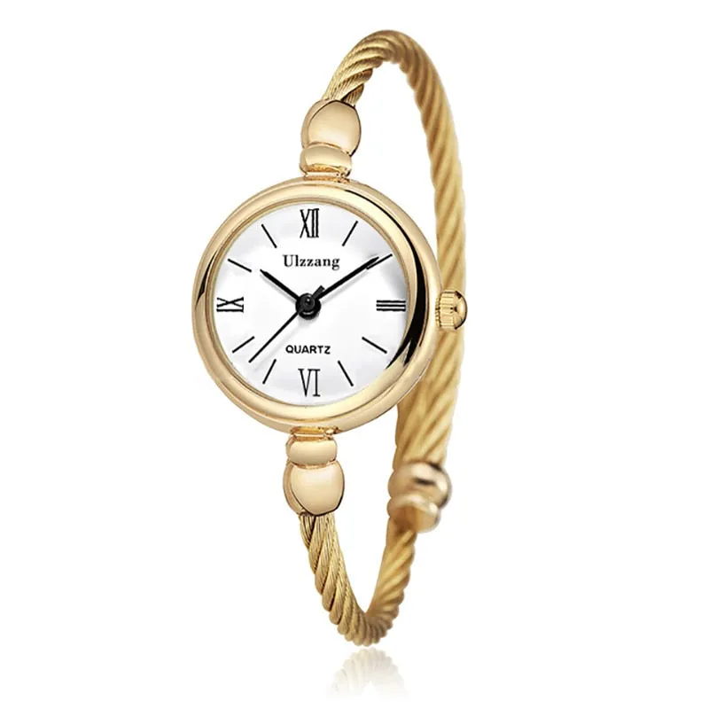 Women's Round Dial Bangle Bracelet Watches