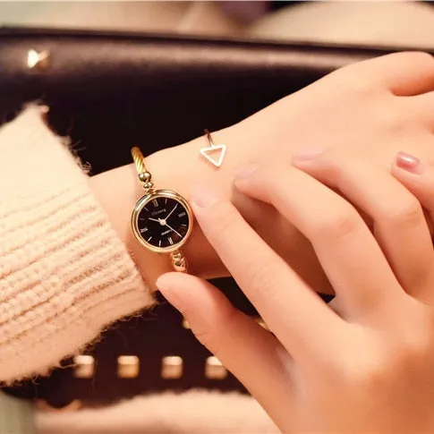 Women's Round Dial Bangle Bracelet Watches