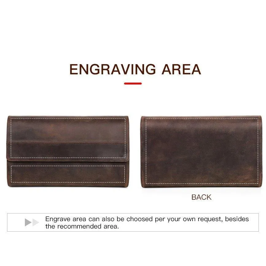 Woosir Vintage Leather Watch Case for 8 Watches