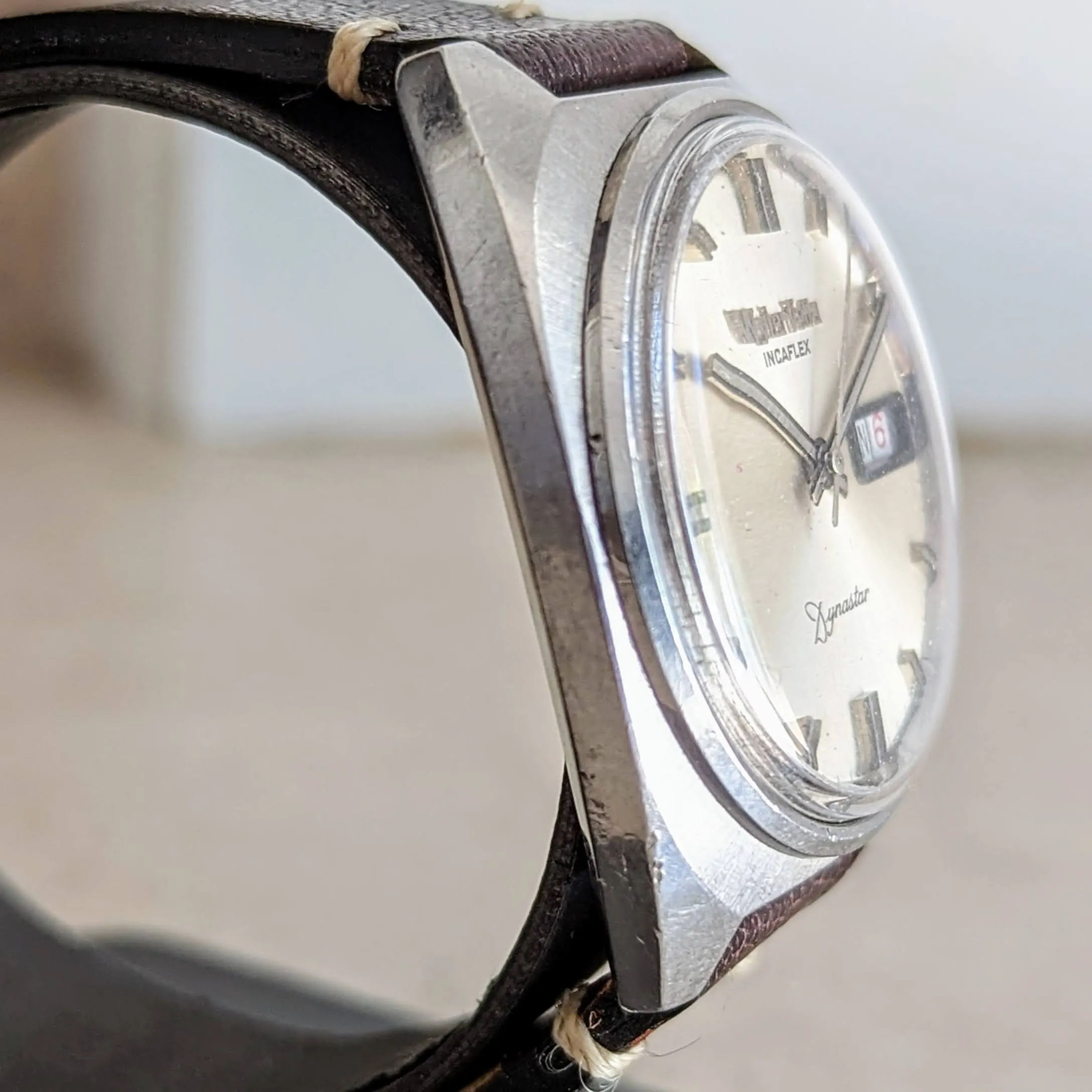 Wyler-Vetta Automatic Watch Incaflex Dynastar 1960's Wristwatch “The Compressor”