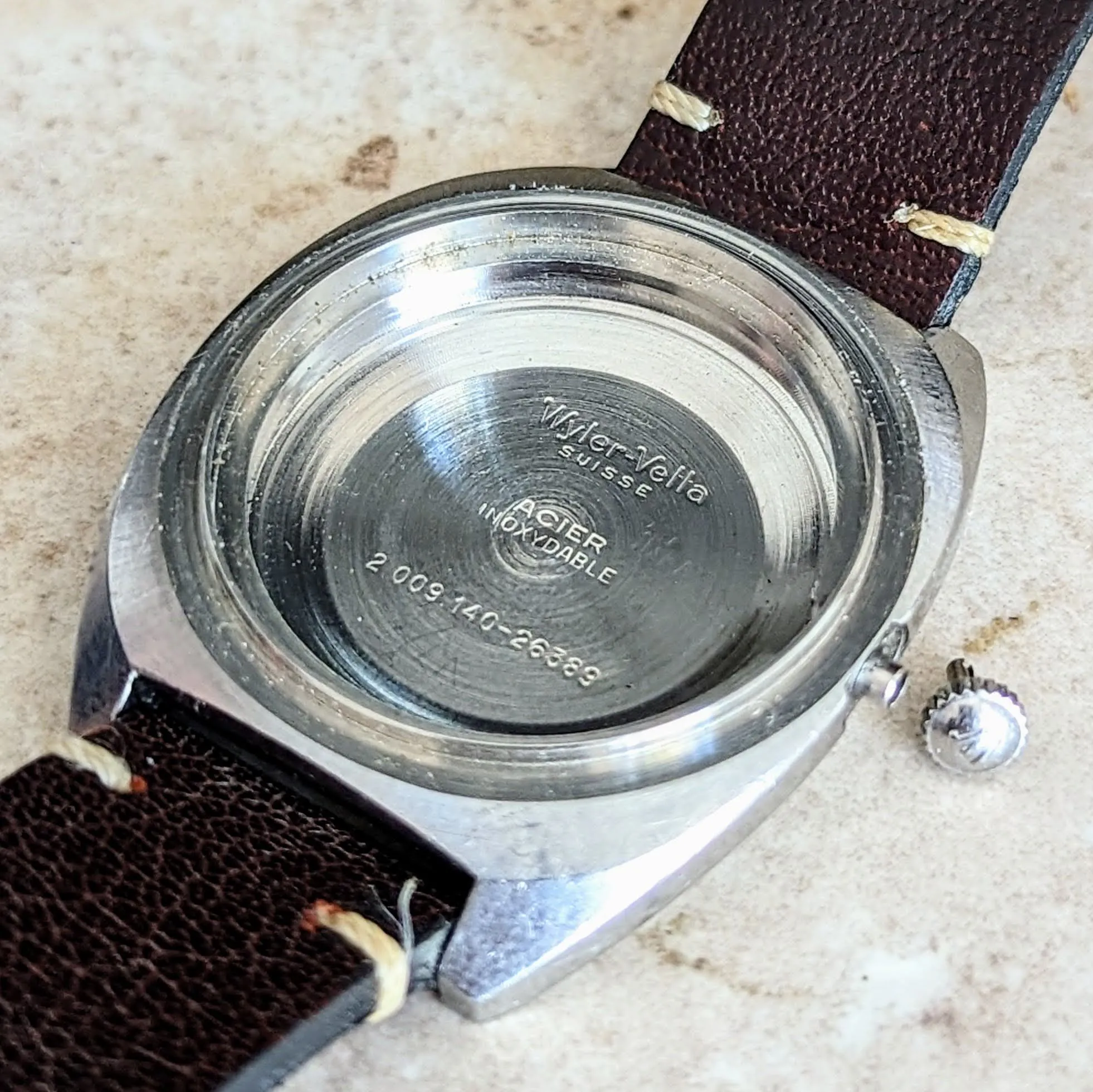 Wyler-Vetta Automatic Watch Incaflex Dynastar 1960's Wristwatch “The Compressor”