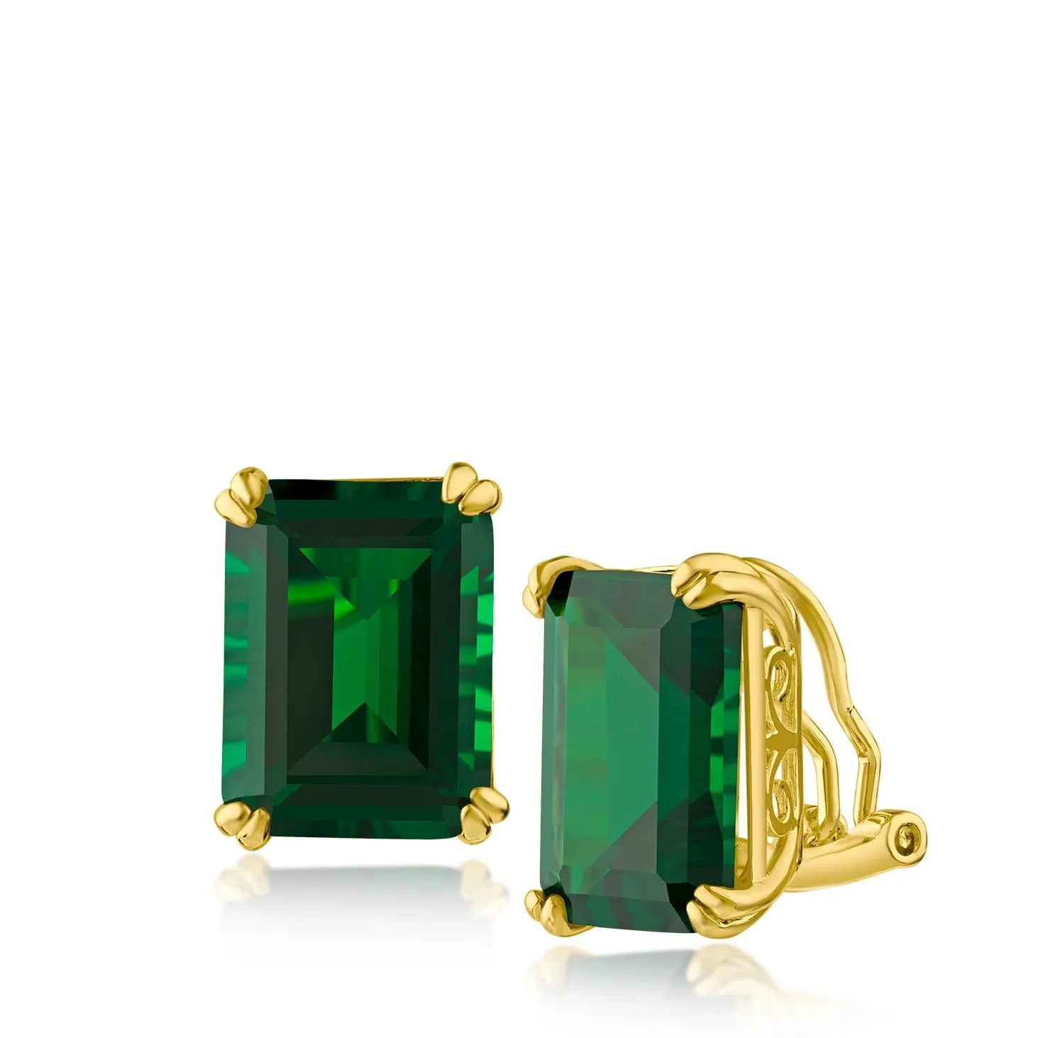 XL Emerald Stud Earring