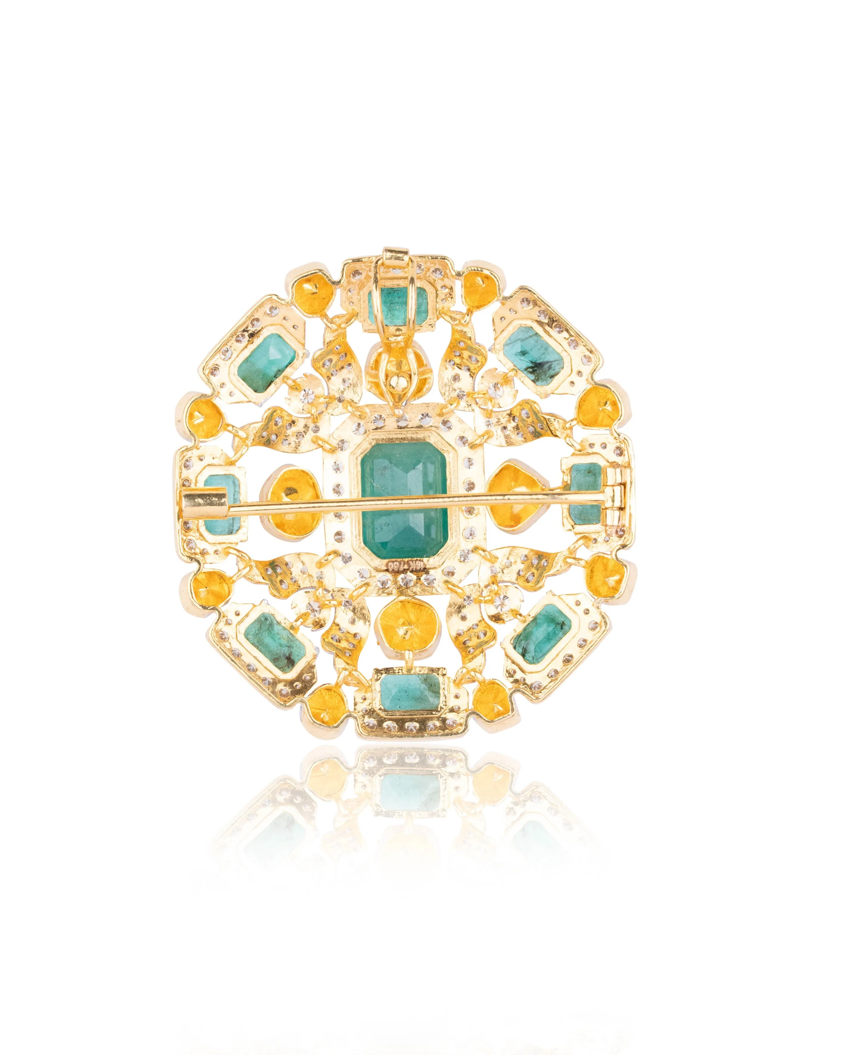 Yash Polki And Diamond Brooch
