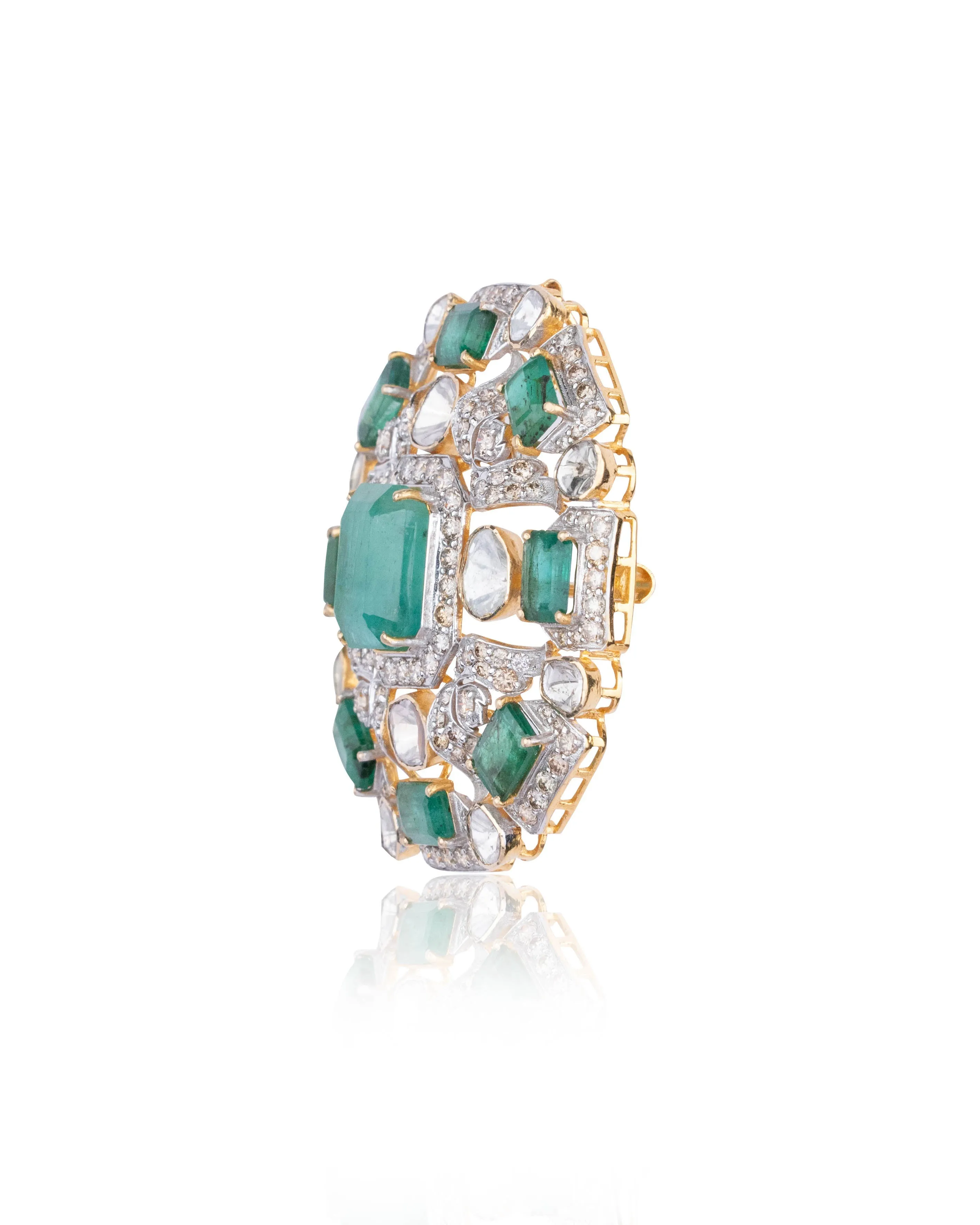 Yash Polki And Diamond Brooch