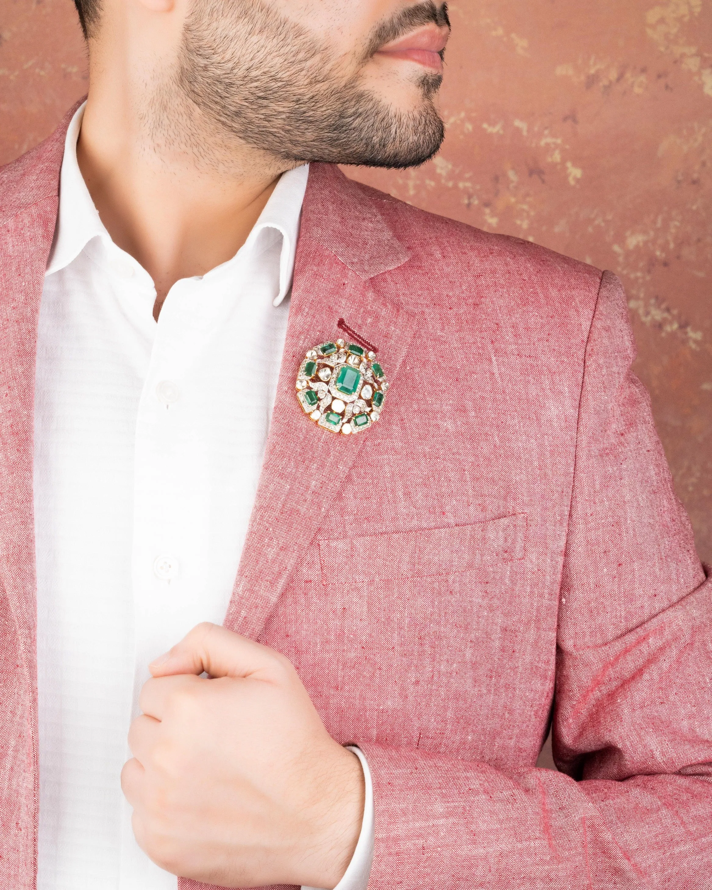 Yash Polki And Diamond Brooch