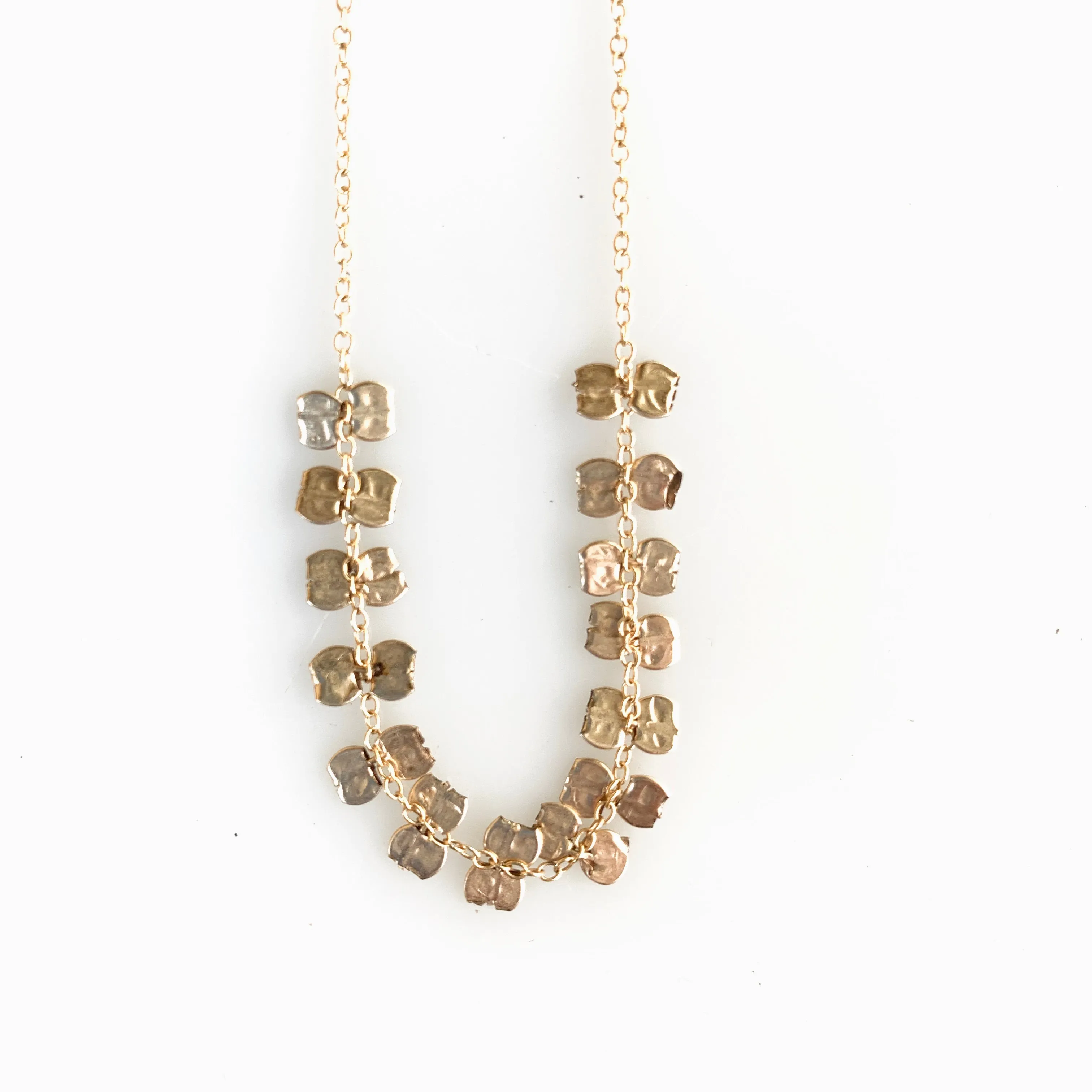 Yellow Gold-Filled Confetti Center Necklace