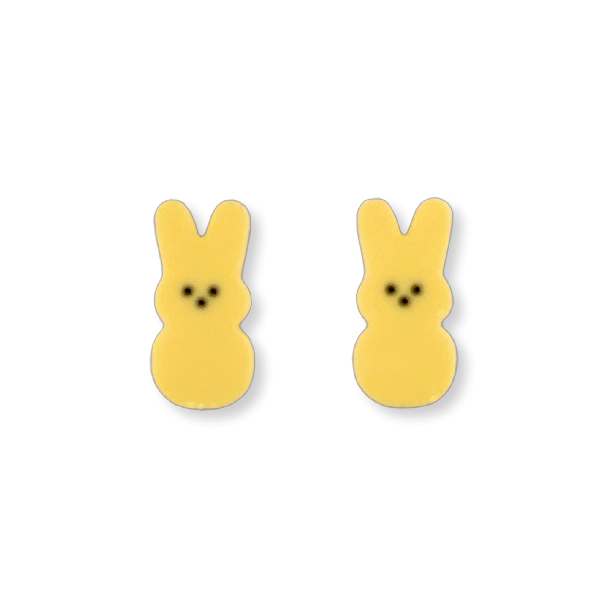 Yellow marshmallow  bunny 🐰 - stud