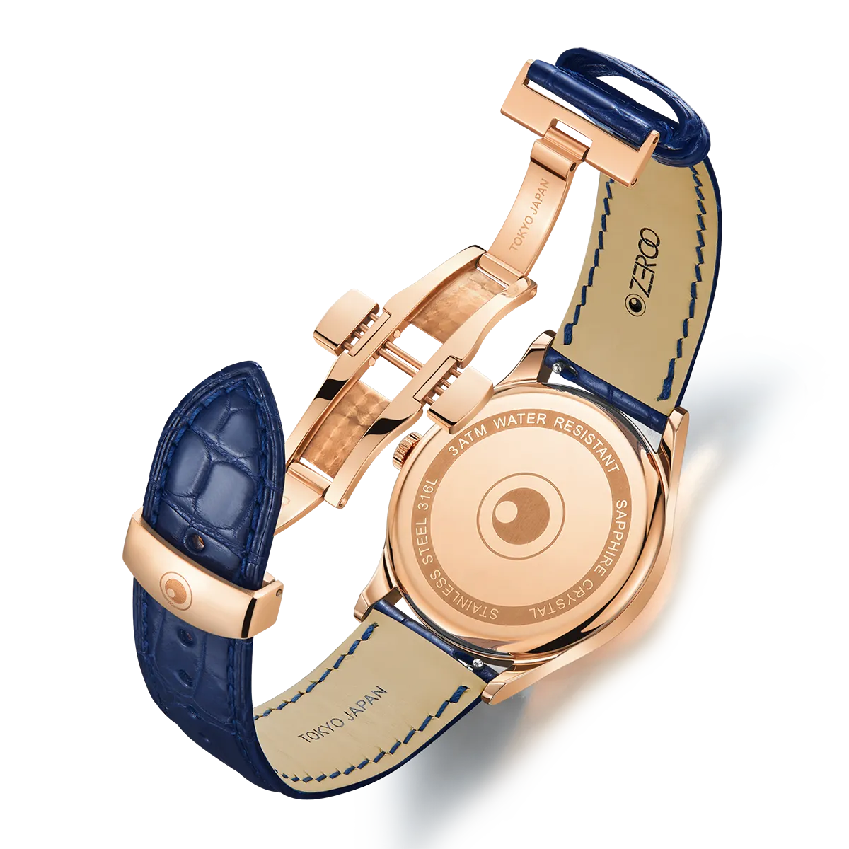ZEROO C1 CLASSIC MOON PHASEQUARTZ WATCH FOR GENTS - ZC001RBL