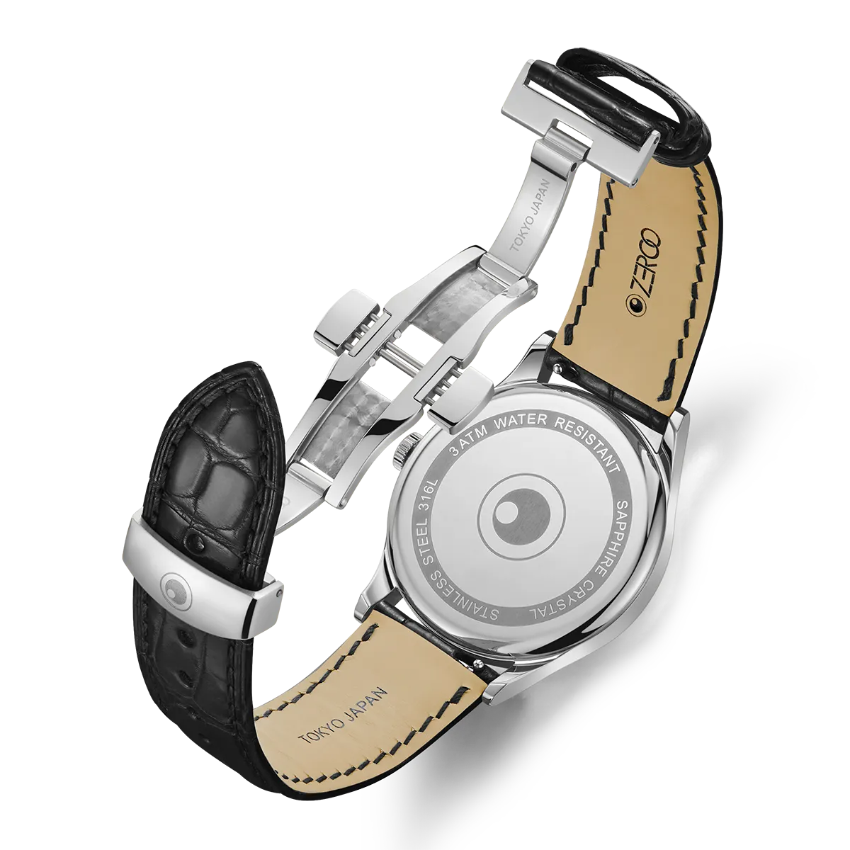 ZEROO C1 CLASSIC MOON PHASEQUARTZ WATCH FOR GENTS - ZC001SBK